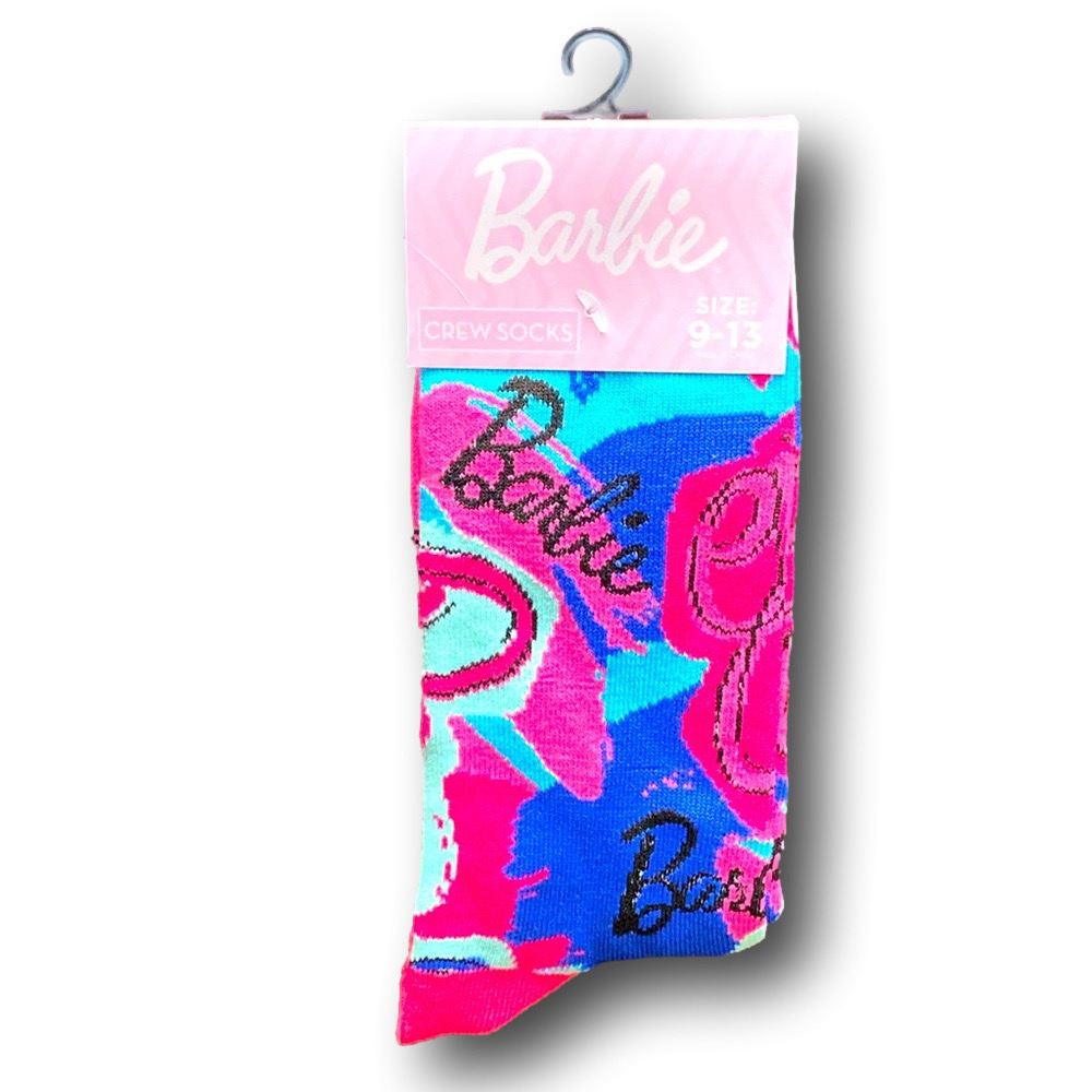 3/$20 Barbie Funny Novelty Crew Socks - NWT